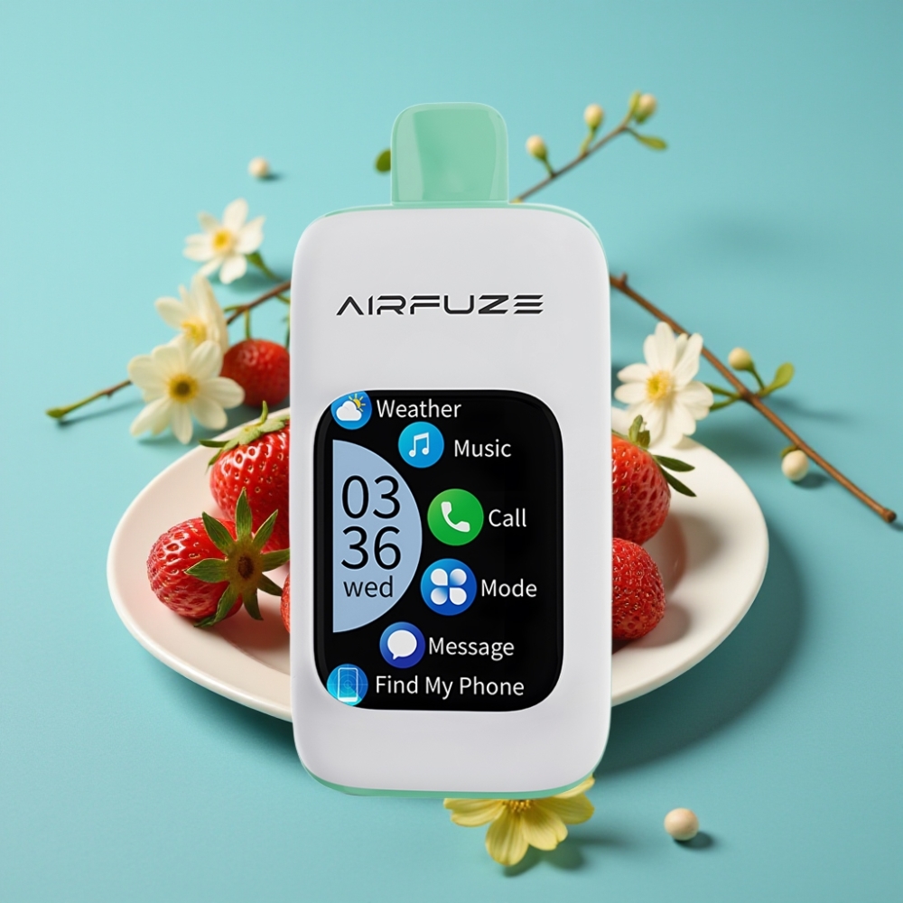 AirFuze Smart 30000 نَفَثات شاشة لمس 2.01 بوصة نكهة فراولة صيفية