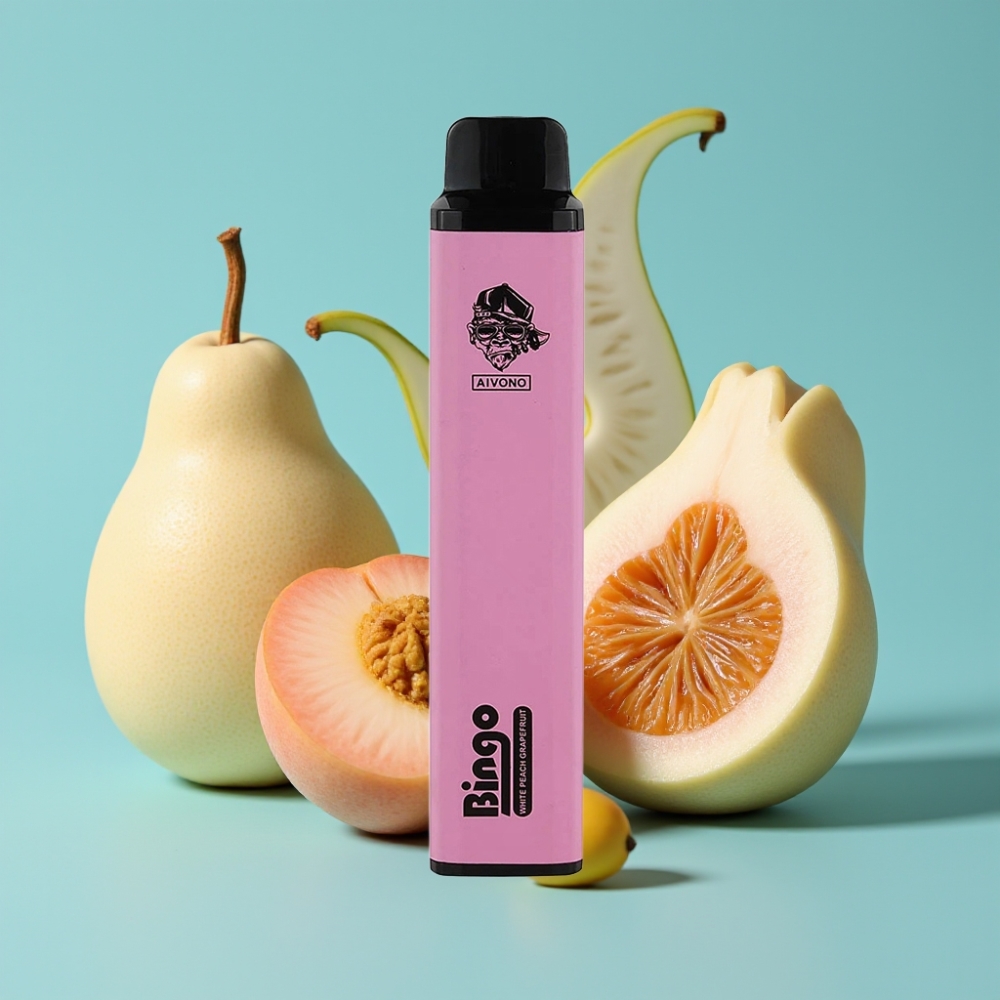 Aivono AIM BINGO 4000 Puffs 1000mAh 10mL خوخ أبيض جريب فروت