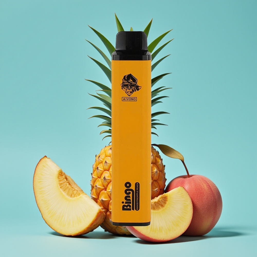 Aivono Aim Bingo 4000 نفخة بطارية 1000 مللي أمبير سعة 10 مل بنكهة أناناس خوخ