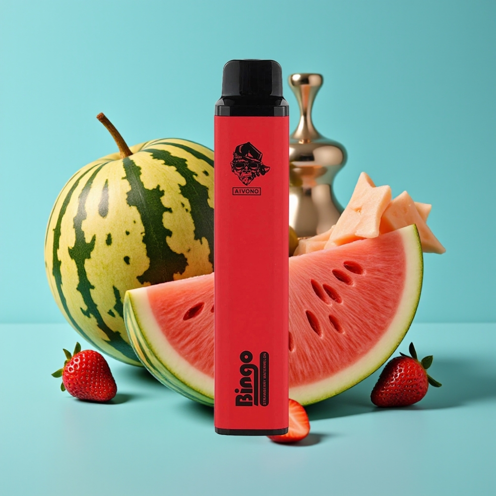 Aivono Aim Bingo 4000 نفخة بطارية 1000 مللي أمبير سعة 10 مل عصير فراولة بطيخ