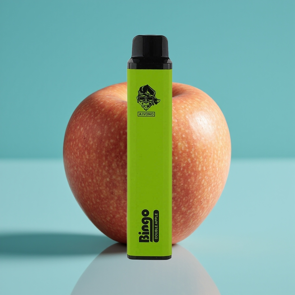 Aivono Aim Bingo 4000 نفخة حجم مدمج 21×123مم بطارية 1000مللي أمبير نكهة تفاح مزدوج