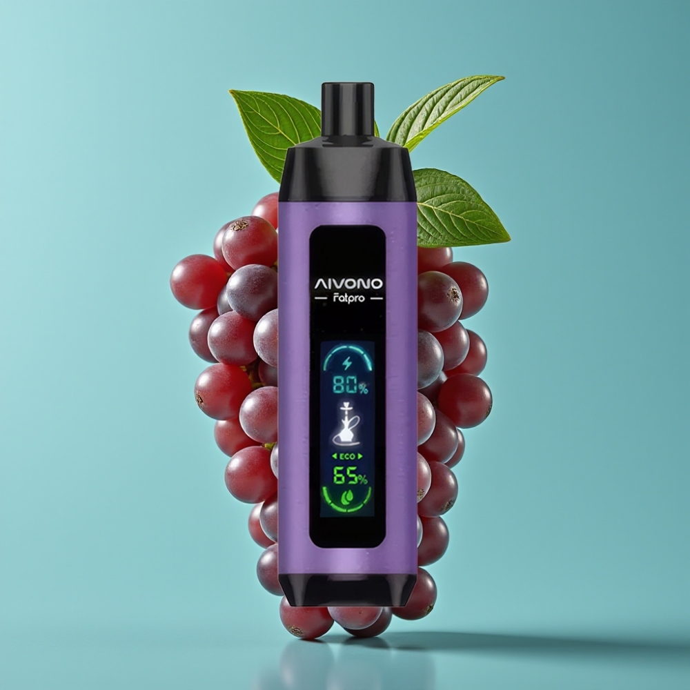 Aivono AIM FATPRO 22000 Puff - عنب بالنعناع - 28مل - 0.6 أوم - 600 مللي أمبير