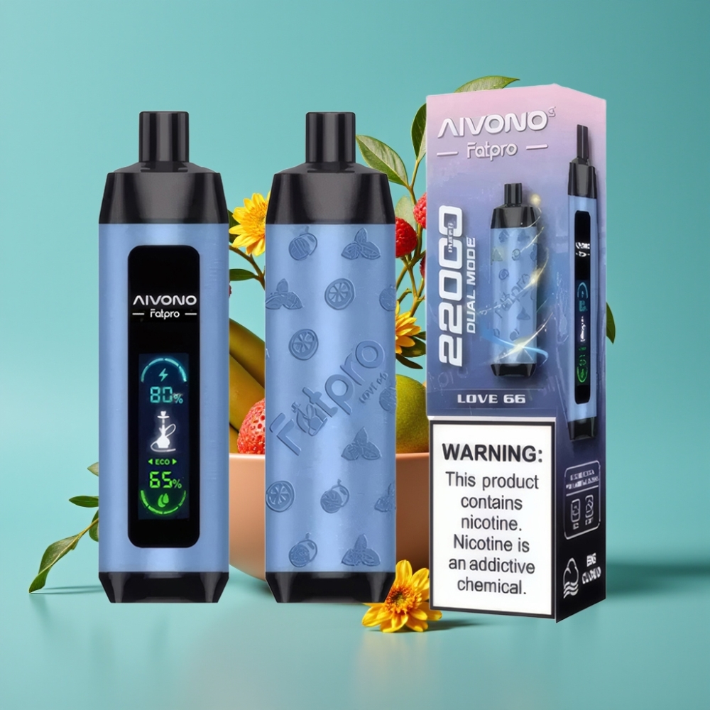 Aivono AIM FATPRO 22000 Puffs 28ml 5% نيكوتين نكهة حب 66