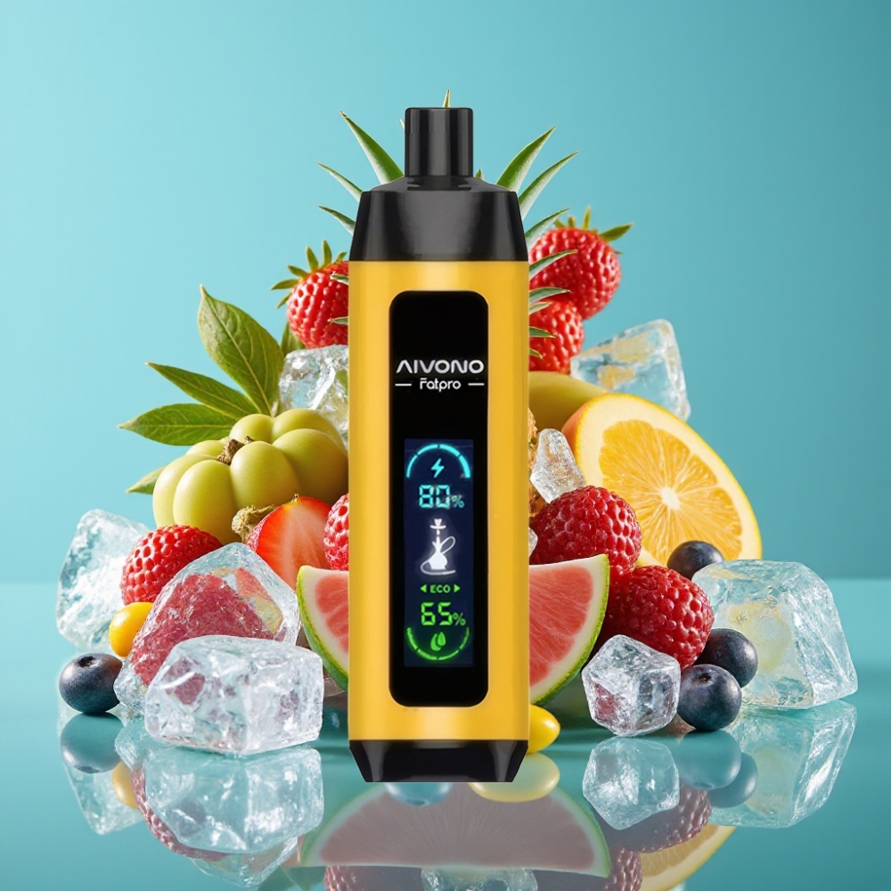 Aivono AIM FATPRO 22000 Puffs 28ml 600mah 0.6ohm Eco/Boost Lush Ice آيس لوش