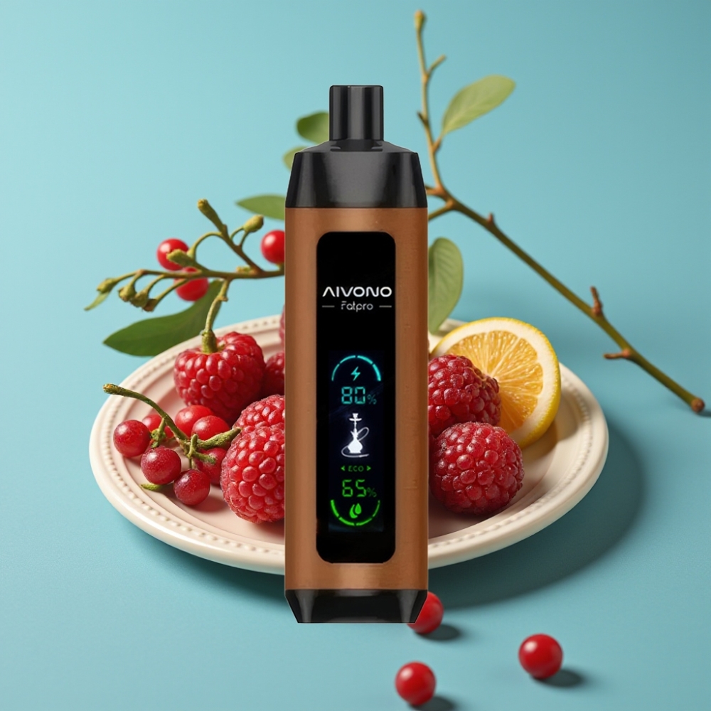 Aivono Aim Fatpro 22000 Puff نيكوتين 5% نكهة كرز توت - 28مل سائل - 600 مللي أمبير
