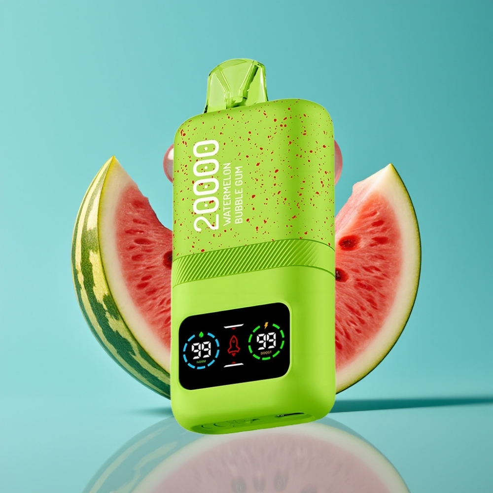 Aivono Aim Magic 20000 نفخة بطارية 600mAh شاشة LCD ثنائي ملفات شبكية نكهة: بطيخ علكة فقاعية