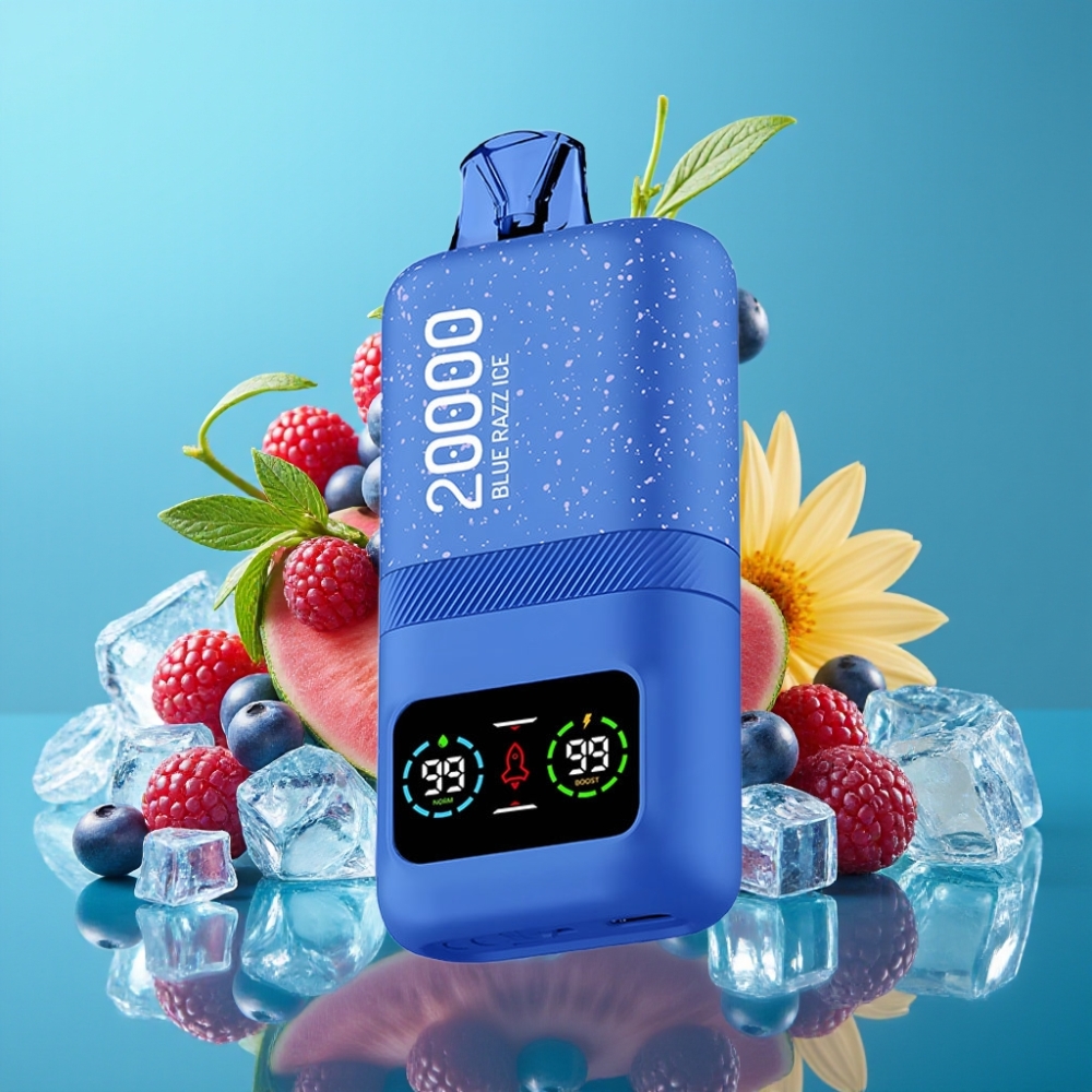 Aivono Aim Magic 20000 نفخة ثنائي ملفات شاشة LCD نوع-C توت أزرق مثلج