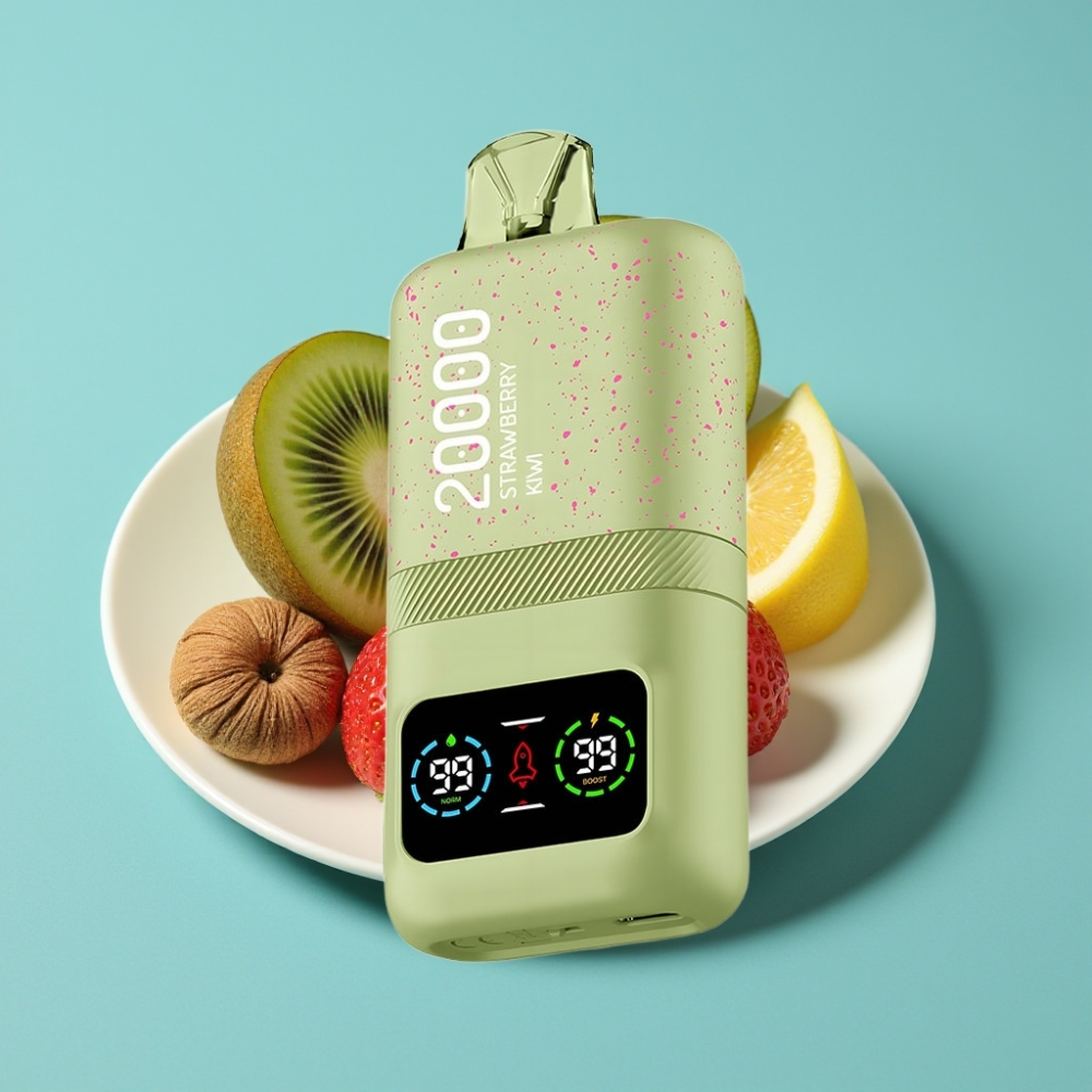 Aivono Aim Magic 20000 Puff شريحة مزدوجة شاشة LCD نوع-C فراولة كيوي