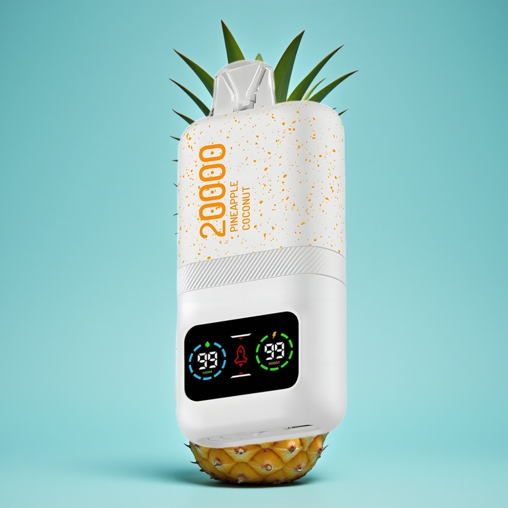 Aivono Aim Magic 20000 Puff نكهة الأناناس وجوز الهند مع شاشة LCD وشحن Type-C