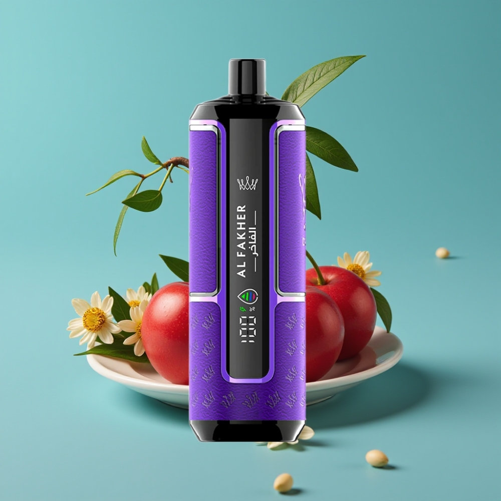 Al Fakher Crown Bar 15000 Hypermax هايبرماكس (22مل، 600مللي أمبير، شحن Type-C، 6ملغم/مل، كرز فيستا)
