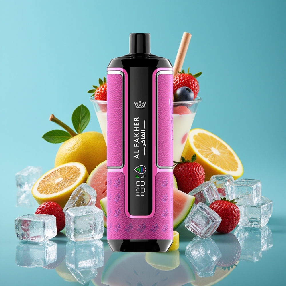Al Fakher Crown Bar 15000 Hypermax هايبرماكس (لوش آيس) – 22مل سعة، 600مللي أمبير، شحن USB-C