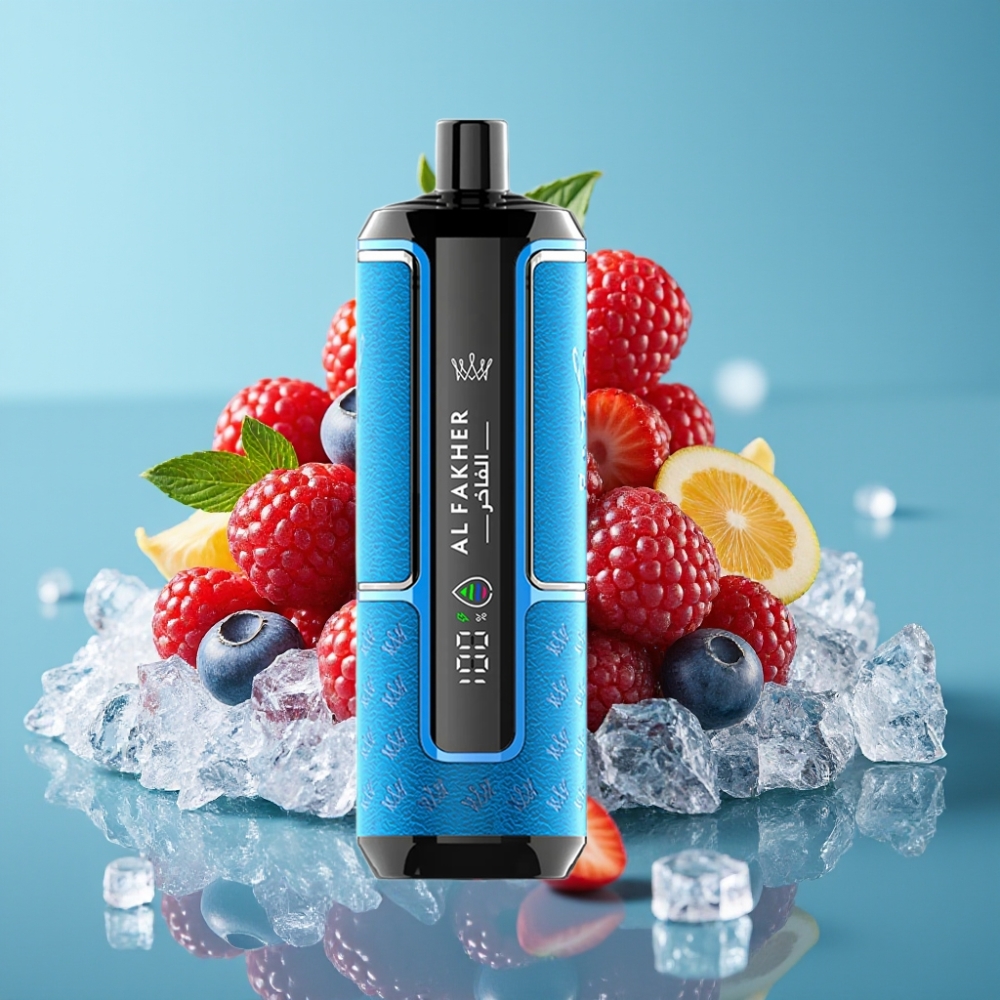 Al Fakher Crown Bar 15000 Hypermax هايبرماكس 22مل 6 ملغ/مل توت مثلج