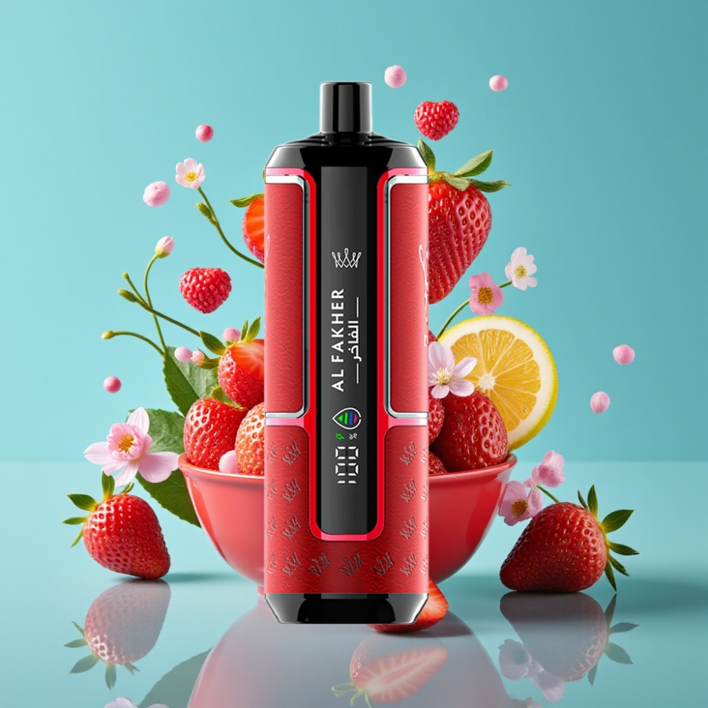 Al Fakher Crown Bar 15K Hypermax 22ml 600mAh Type-C نكهة الفراولة بانش