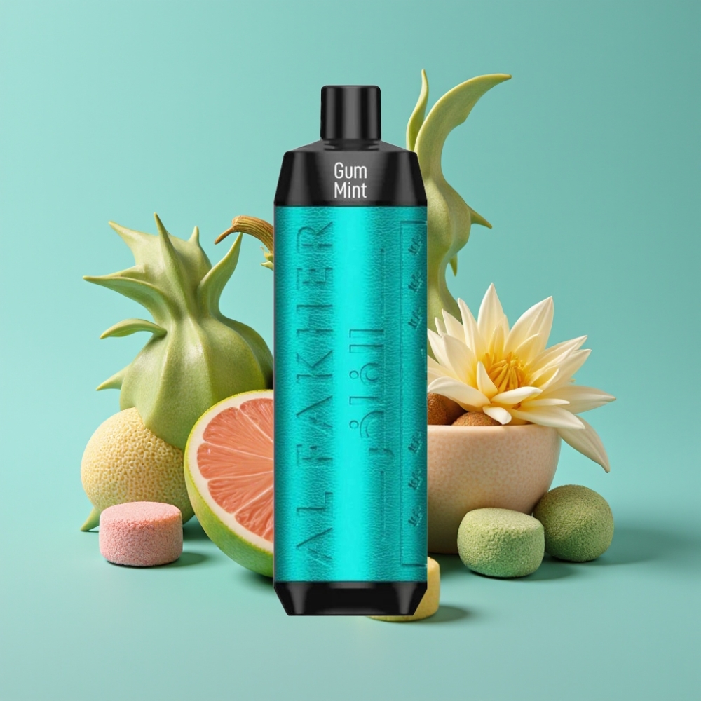 Al Fakher Crown Bar 8000 Crystal 18ml 5mg 0.6ohm علكة نعناع