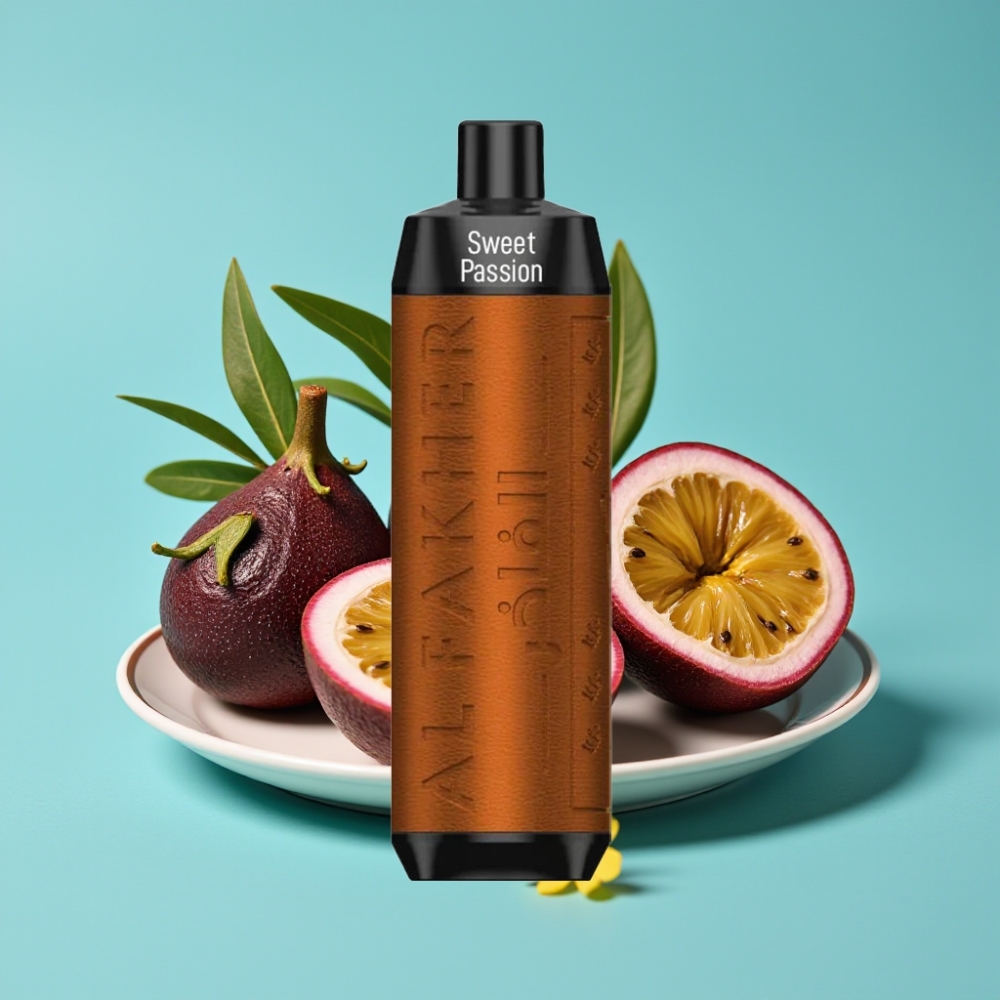 Al Fakher Crown Bar 8000 Crystal كريستال (بطارية ٦٠٠ مللي أمبير، سعة ١٨ مل، نكهة الباشن فروت الحلو)