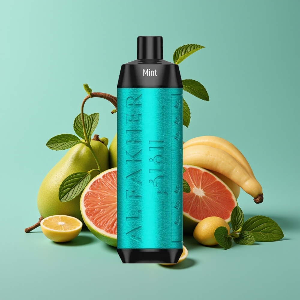 Al Fakher Crown Bar 8000 Crystal Disposable Vape 18ml 5mg 0.6ohm نعناع