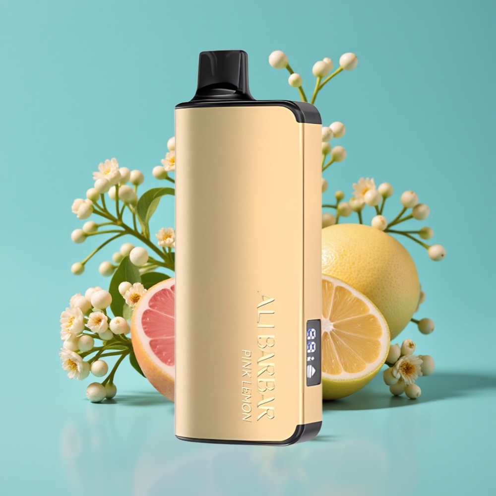 Alibarbar Ingot 9000 Puffs 22ml 2350mah ليمون وردي