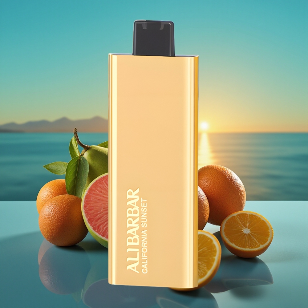 Alibarbar Pandora 7000 نَفَثات 17 مل عصير غروب كاليفورنيا