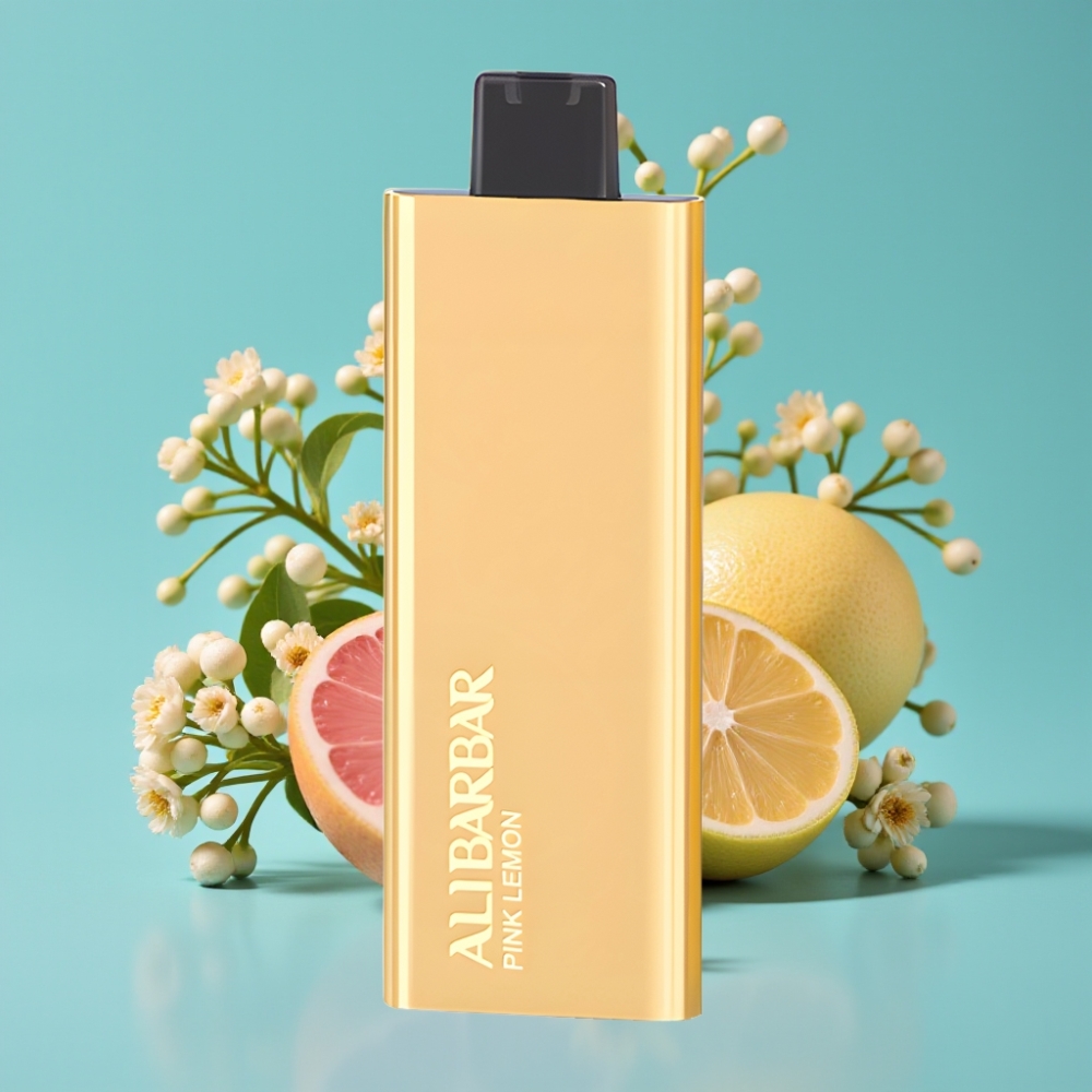 Alibarbar Pandora 7000 نفخة سيجارة إلكترونية ليمون زهري 17 مل