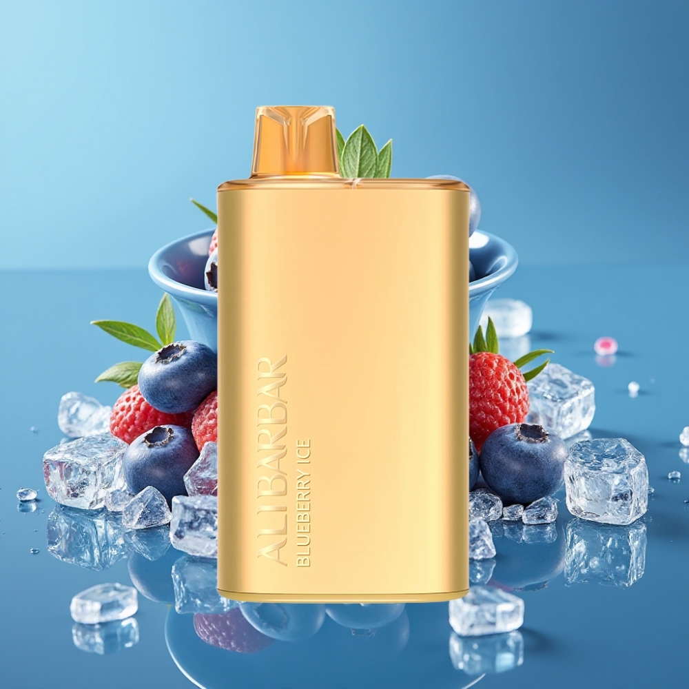 Alibarbar Rich 8000 نفخة فايب 20مل بطارية 2000 مللي أمبير بلوبيري آيس
