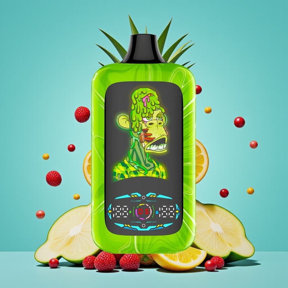 Fumot Digital Monkey 20000/40000 نفخة محرك مزدوج/مفرد ملف مزدوج 850 ملي أمبير منفذ نوع سي نيكوتين 0%،2%،3%،5% انفجار قوس قزح الاستوائي