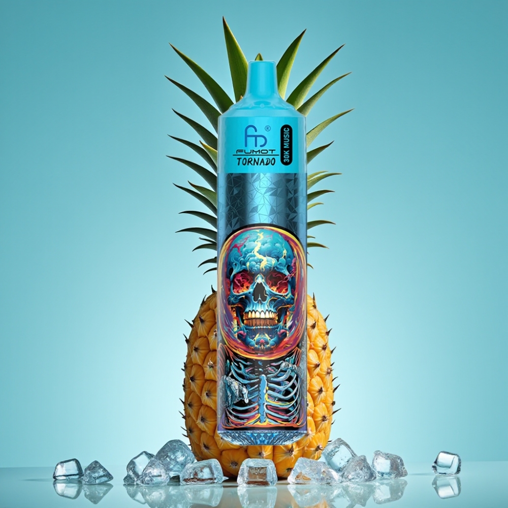 Fumot Randm Tornado 30000 نفخة - ٣٠ مل عصير - ١.٠ أوم - بطارية ٦٠٠ مللي أمبير - أناناس مثلج