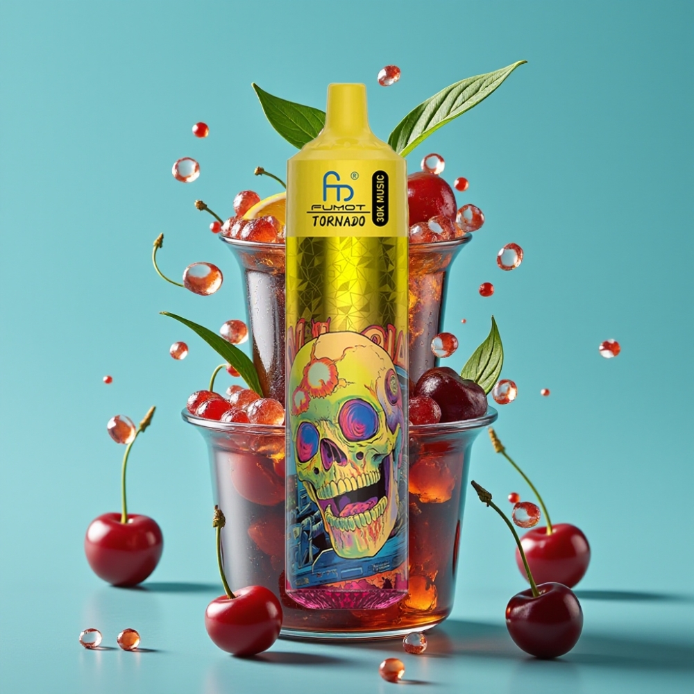 Fumot Randm Tornado 30000 نفخة، سعة ٣٠ مل، بطارية ٦٠٠ مللي أمبير، نكهة كرز كولا