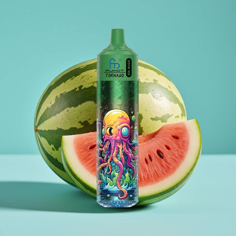 Fumot Randm Tornado 30000 نفخة سعة ٣٠مل بطارية ٦٠٠ مللي أمبير نكهة البطيخ والكانتالوب