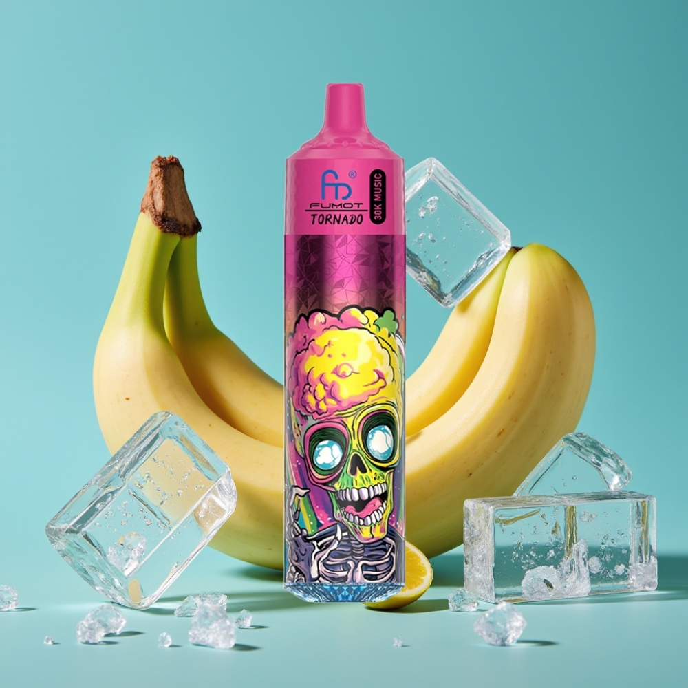 Fumot Randm Tornado 30000 نفخة، سعة ٣٠ مل، نيكوتين ٥٪، بنكهة الآيس الموز