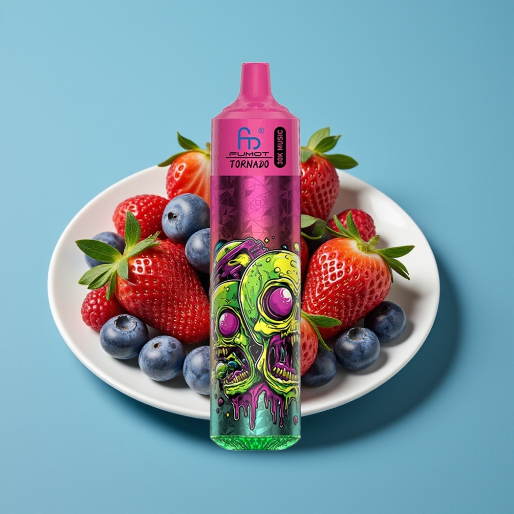 Fumot Randm Tornado 30000 نفخة، 30 مل سعة، 1.0 أوم، فراولة توت أزرق