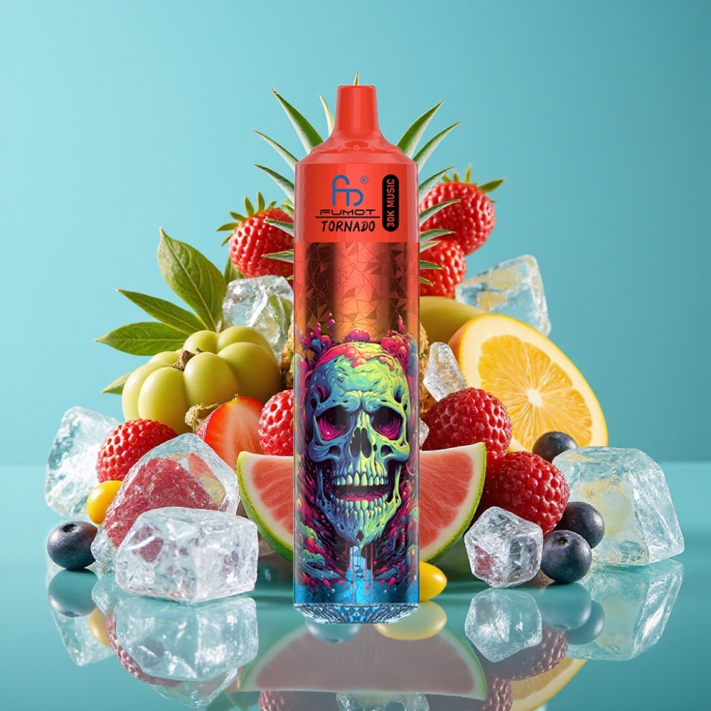 Fumot Randm Tornado 30000 نفخة، سعة السائل 30 مل، نيكوتين 2% أو 5%، بنكهة لوش آيس
