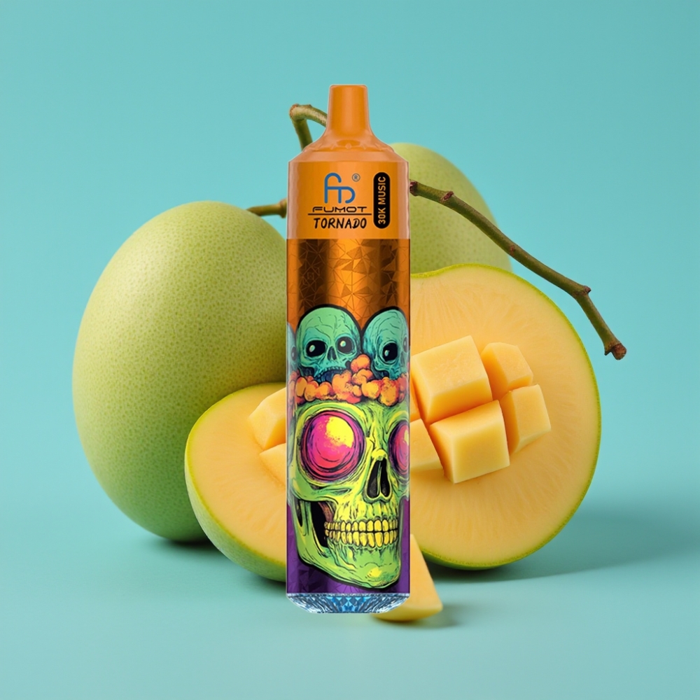 Fumot Randm Tornado 30000 نفخة - سعة 30مل - بطارية 600 مللي أمبير - نكهة المانجو الثلاثي