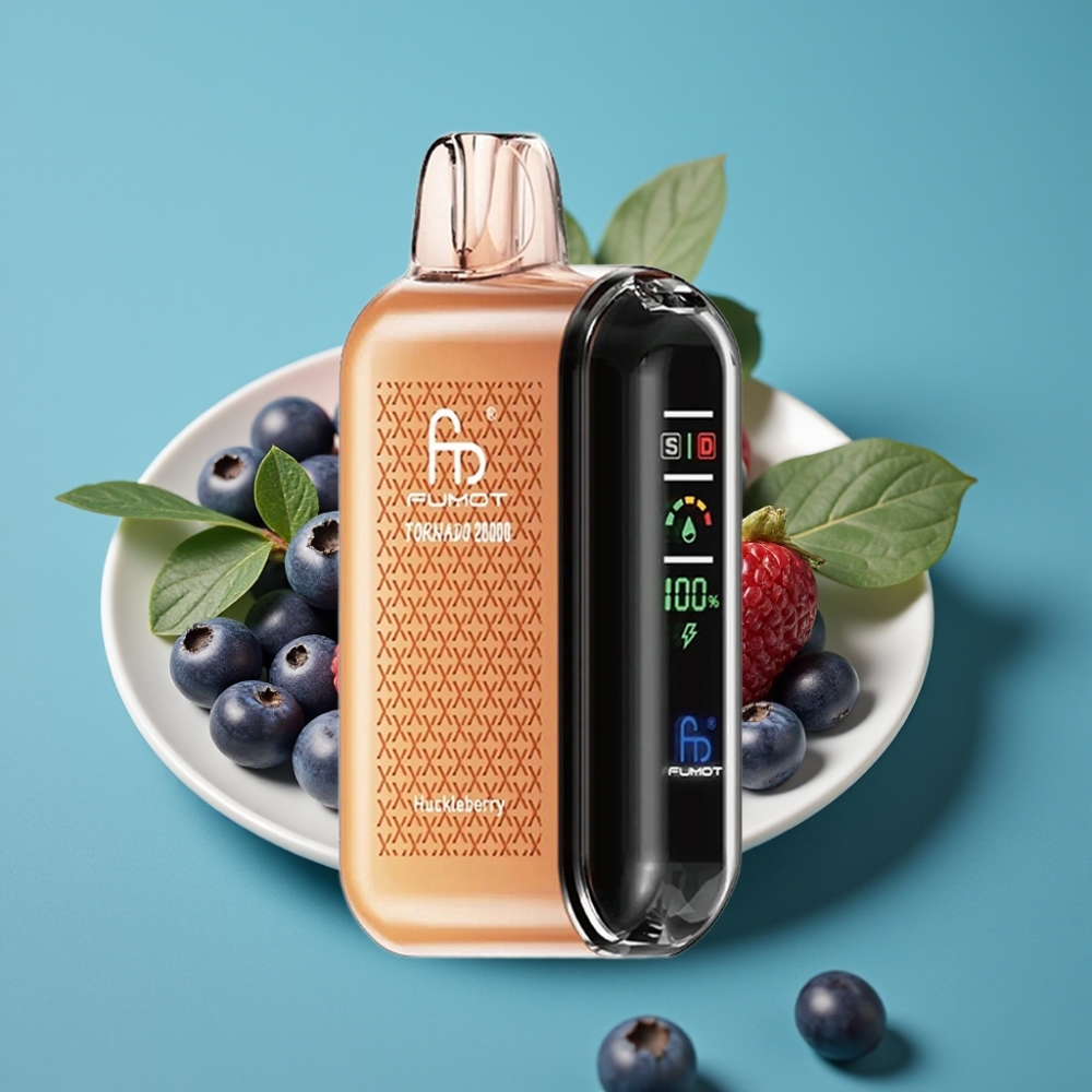 Fumot Tornado 20000 نفخة، ملف مزدوج، سعة 20مل، بطارية 850 ملي أمبير، هكلبري