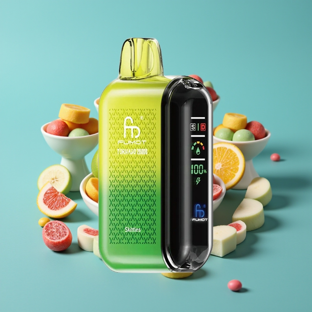 Fumot Tornado 20000 نفخة شريط مزدوج سكيتلز