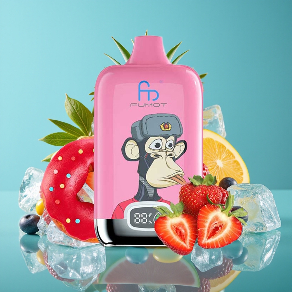 Fumot Tornado Digital Box 12000 نفخة - 20مل سائل - بطارية 550مللي أمبير - شبكة - آيس لوش