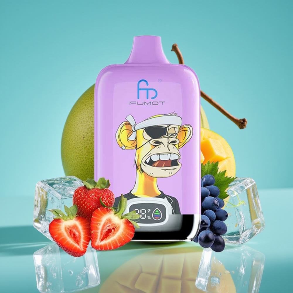 Fumot Tornado Digital Box 12000 نفخة - ٢٠مل سائل - ٥٥٠مللي أمبير - مانجو أون آيس