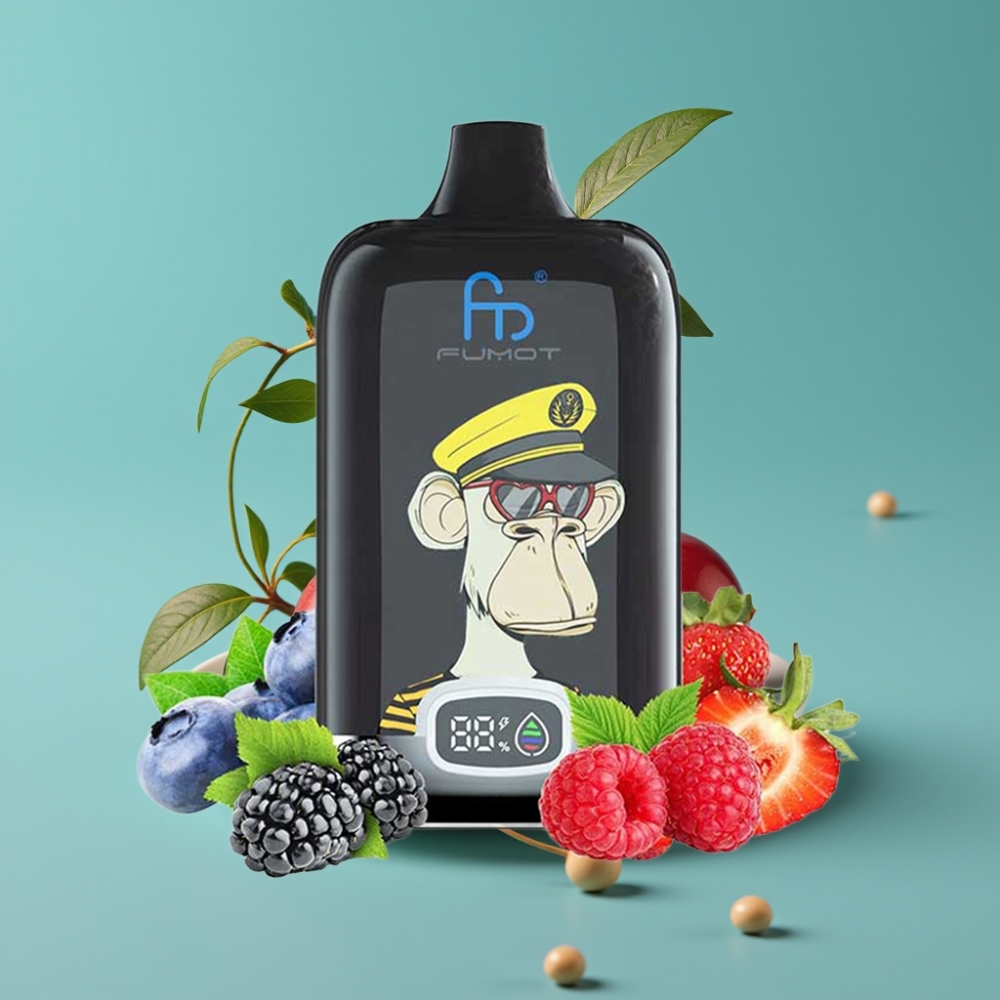 Fumot Tornado Digital Box 12000 نفخة بطارية 550 مللي أمبير وشبكة ميش بنكهة الكرز