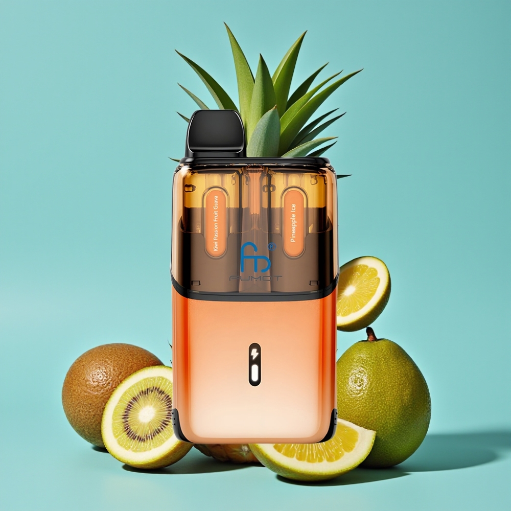 Fumot Ultra T32000 سيجارة إلكترونية قابلة للتصريف – 32000 نفخة، بطارية 800 مللي أمبير، 24 مل من السائل، نوع سي شحن سريع، 20 ملغ نيكوتين