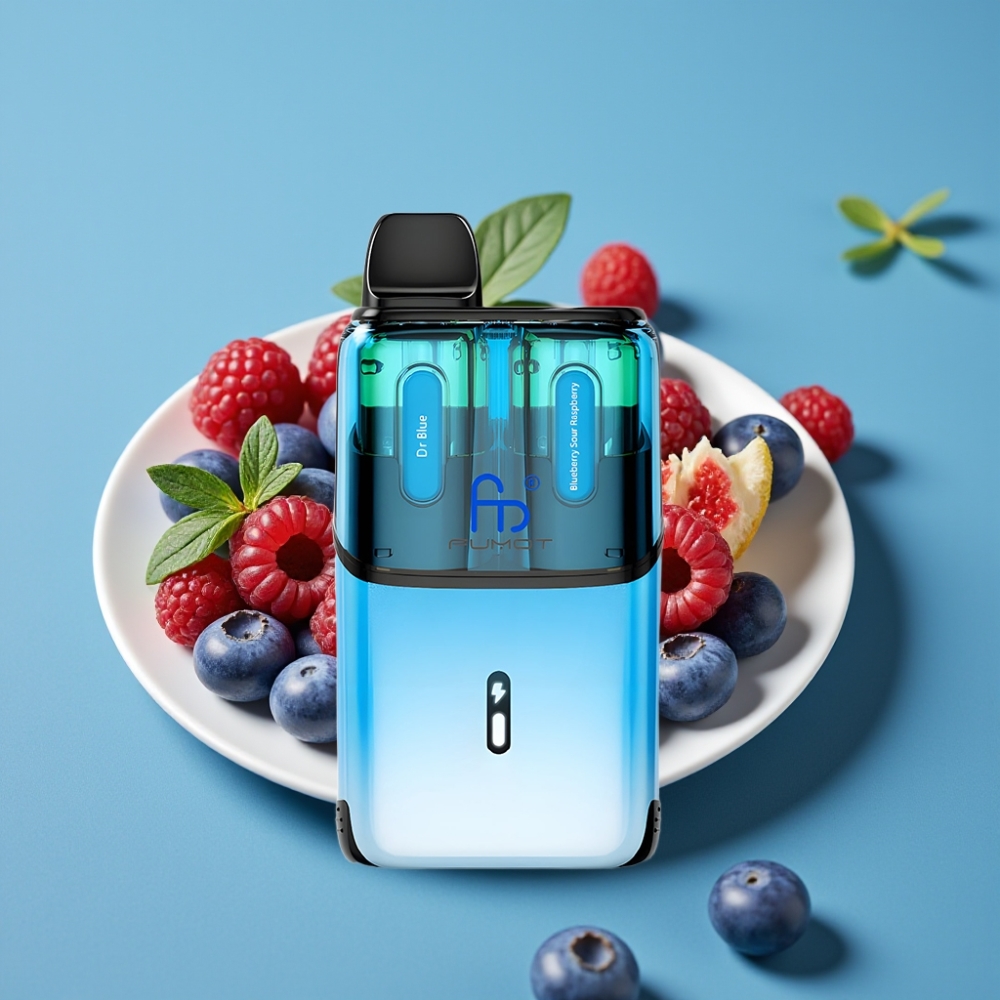 Fumot Ultra T32000 32000 نفخة 800 مللي أمبير 24 مل نوع سي بلو - بلوبيري سور راسبيري