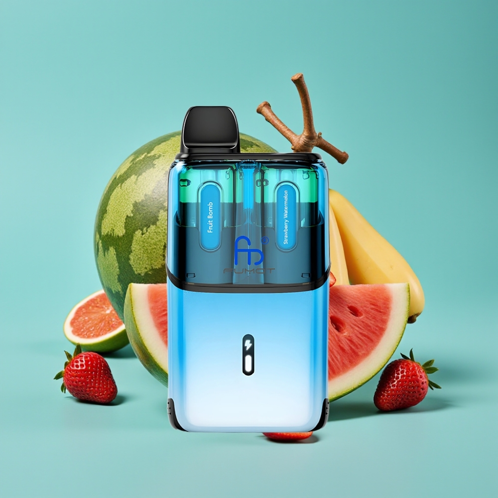 Fumot Ultra T32000 32000 نفخة شاحن سريع نوع-C 24 مل خليط فاكهة - فراولة بطيخ