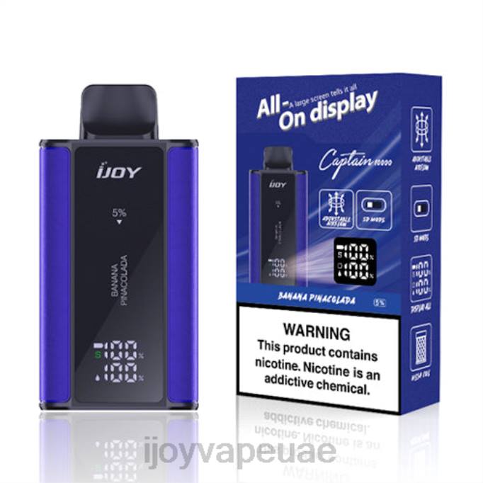 iJOY Bar Captain يمكن التخلص منه 64HJ81 بيناكولادا الموز | iJOY Vape Uae