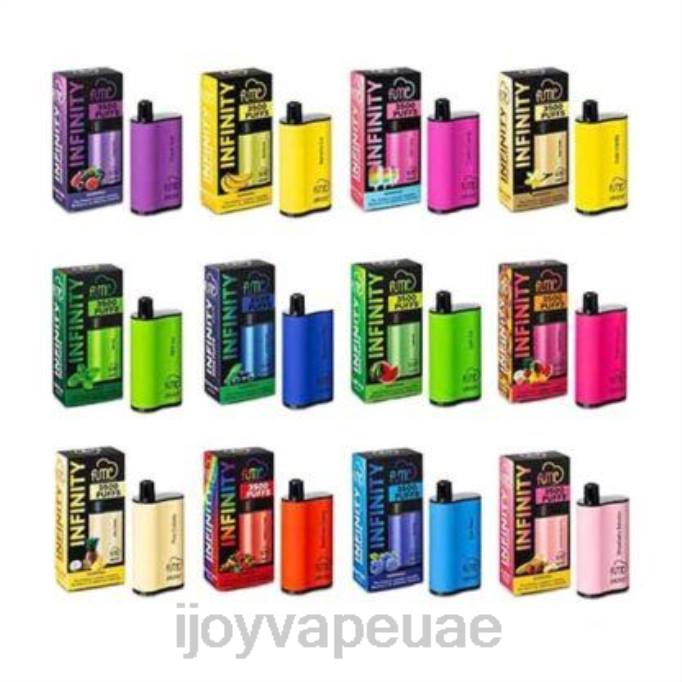 iJOY Fume Infinity المتاح 3500 نفخة | 12 مل 64HJ101 تفاحة مزدوجة | iJOY Vape Uae
