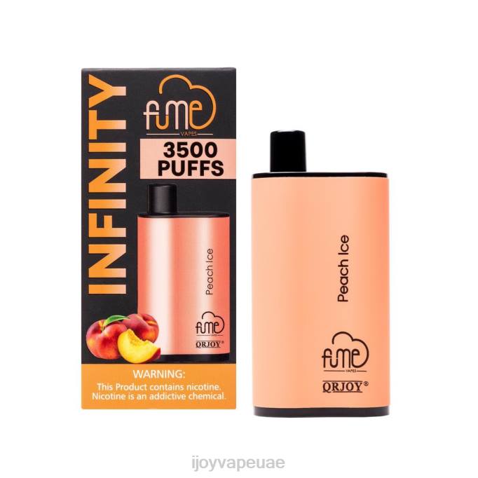 iJOY Fume Infinity المتاح 3500 نفخة | 12 مل 64HJ104 جليد الخوخ | iJOY Vape Disposable