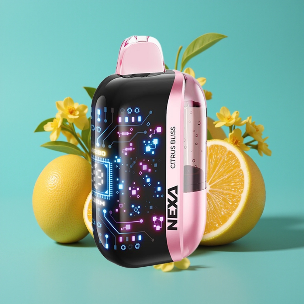 NEXA Ultra 50000 نفخة سعة 20مل شاشة منحنية 3D نكهة سعادة الحمضيات