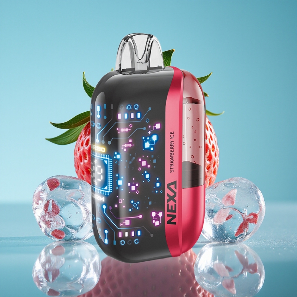 NEXA Ultra 50000 نفخة سعة 20مل بطارية 800 مللي أمبير نيكوتين 5% فراولة مثلجة