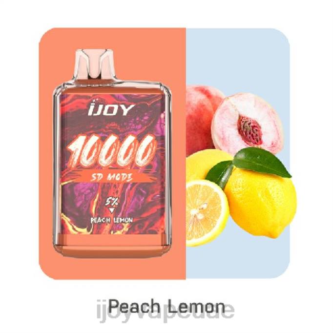 iJOY Bar SD10000 يمكن التخلص منه 64HJ168 ليمون خوخ | Order iJOY Vape