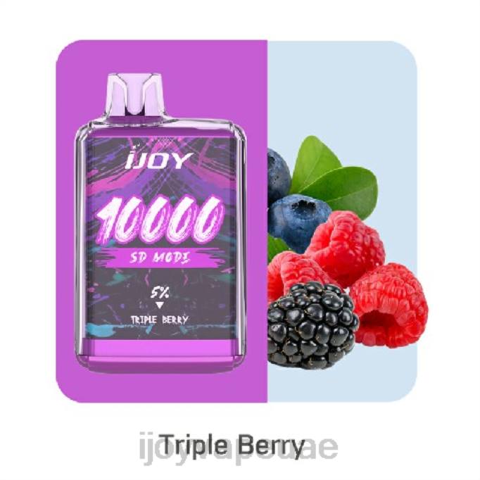 iJOY Bar SD10000 يمكن التخلص منه 64HJ173 التوت الثلاثي | iJOY Vape Dubai