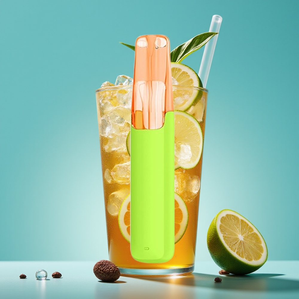 Snowplus Dash 4000 نفخة خزفية 7.5 مل 530 مللي أمبير شاي ليمون مثلج فوار