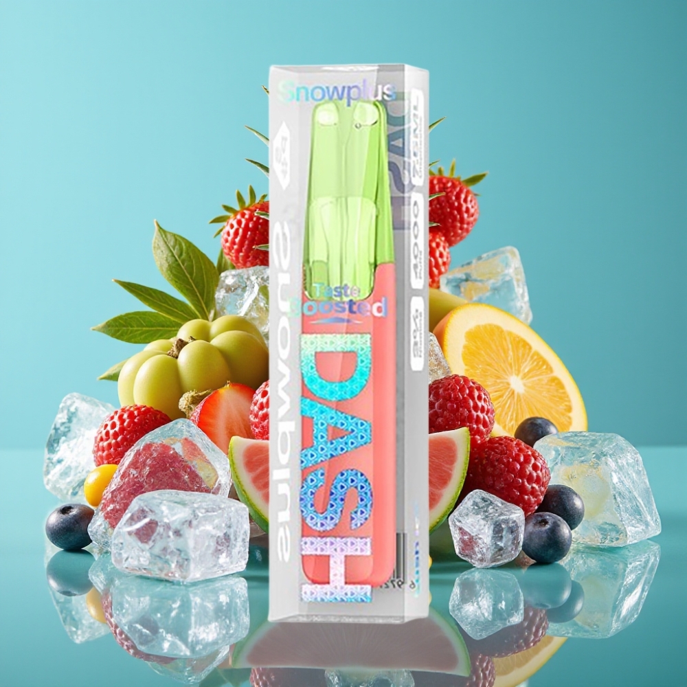 Snowplus Dash 4000 نفخة جهاز قابل للتصريف سيراميك 7.5 مل 530 مللي أمبير Lush Ice جليد نضر