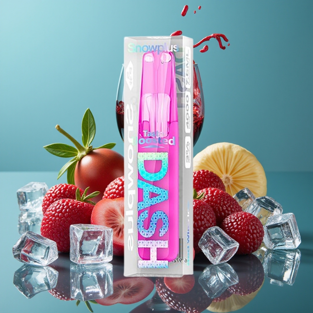 Snowplus Dash 4000 بخار سعة 7.5 مل بطارية 530 مللي أمبير نكهة Red Wine Ice